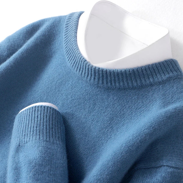 Moderner Herrenpullover mit stilvollem Doppelkragen-Design – Perfekt für jeden Anlass