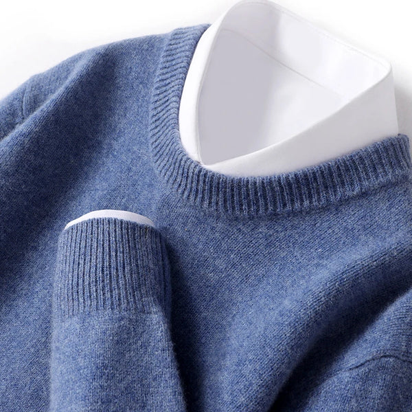 Moderner Herrenpullover mit stilvollem Doppelkragen-Design – Perfekt für jeden Anlass