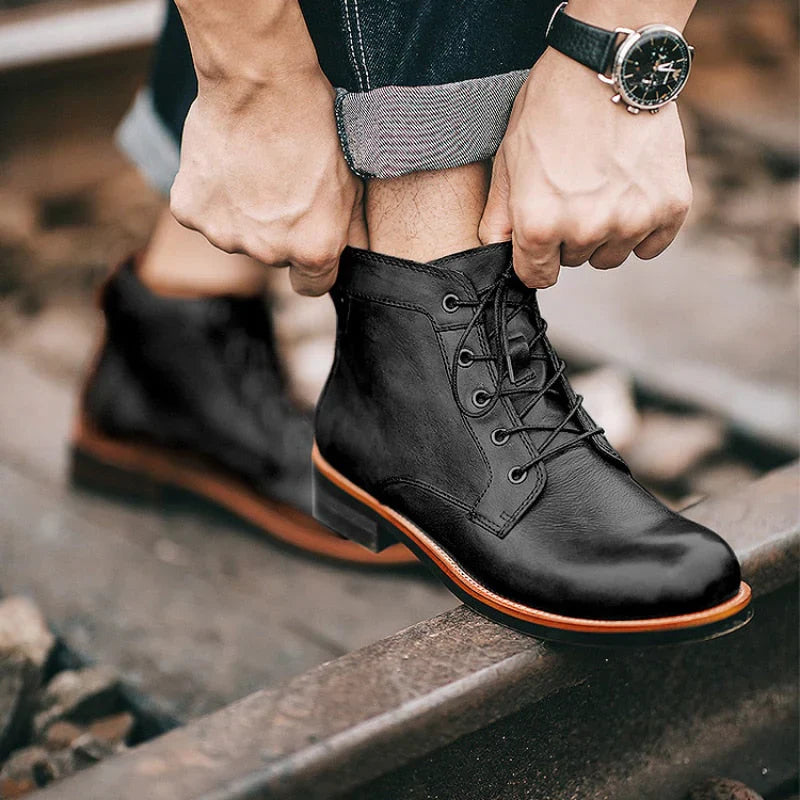 Premium Retro-Stiefel mit Einzigartiger Naht
