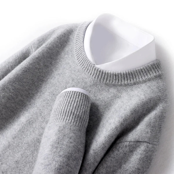 Moderner Herrenpullover mit stilvollem Doppelkragen-Design – Perfekt für jeden Anlass