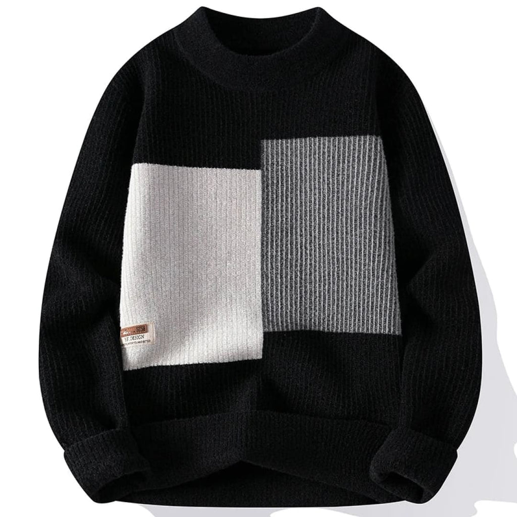 Zeitgenössischer geometrischer Blockpullover für jeden Anlass