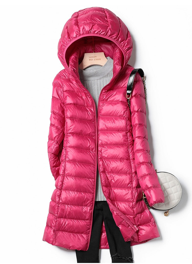 Stylische Winterjacke mit Kapuze und Schlanker Passform für Kalte Tage