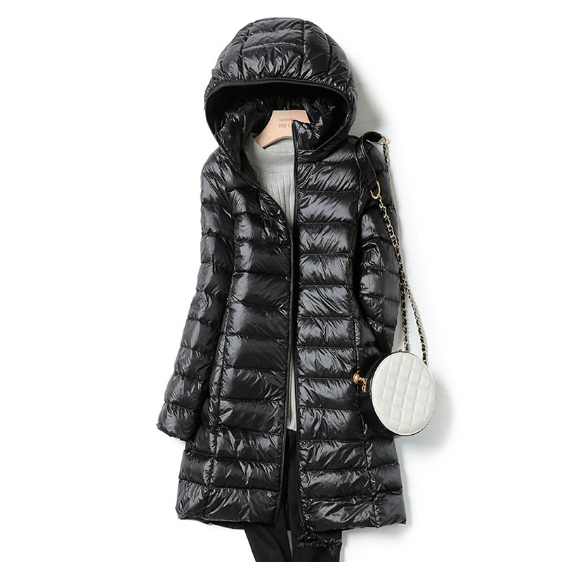 Stylische Winterjacke mit Kapuze und Schlanker Passform für Kalte Tage