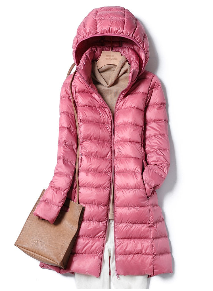 Stylische Winterjacke mit Kapuze und Schlanker Passform für Kalte Tage