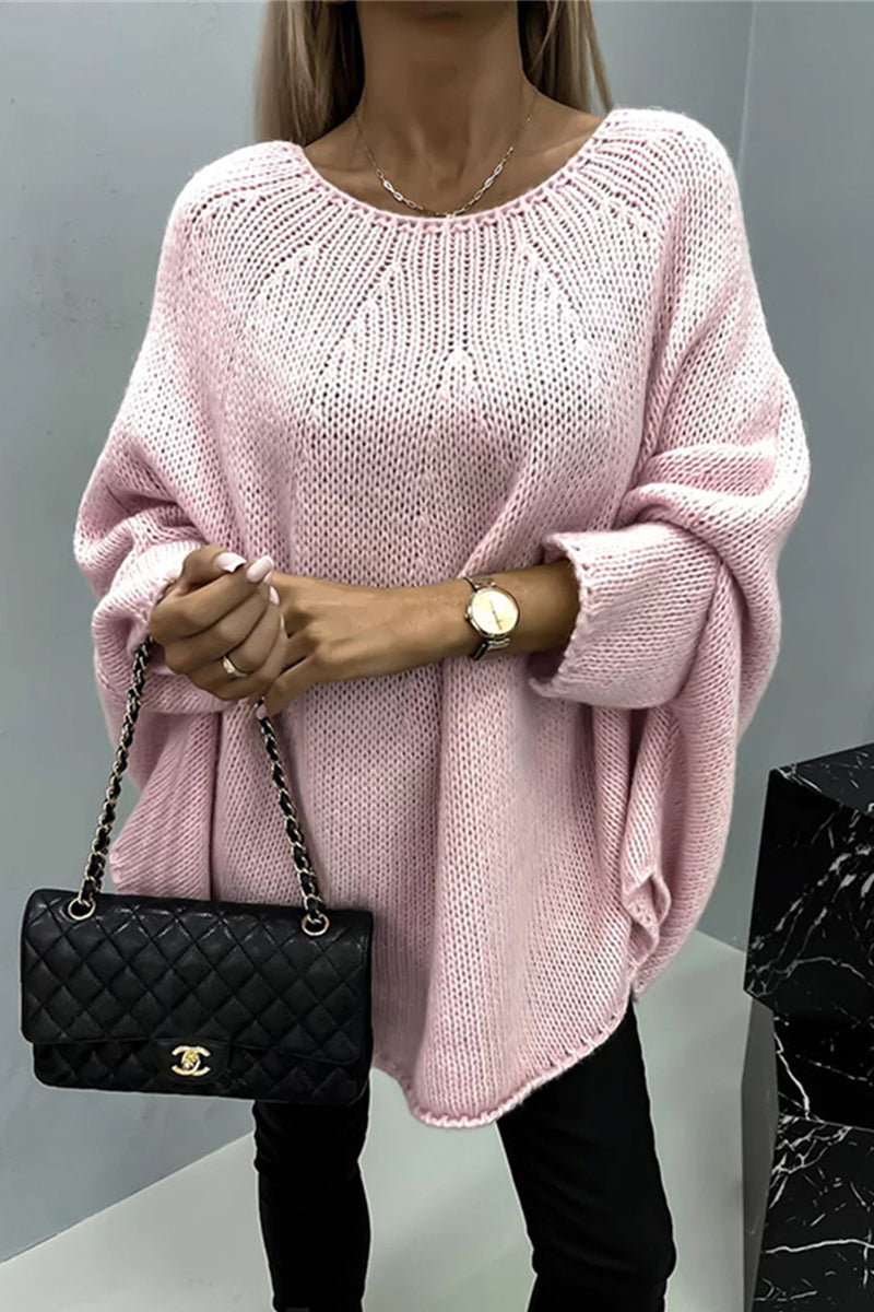 Schlichte Freizeit Bluse mit Rundhalsausschnitt – Eindeutig und Elegant