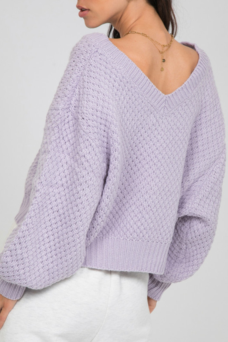 Lässige Street V-Ausschnitt Bluse mit Geteiltem Detail