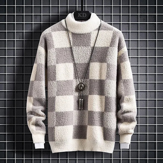 Klassischer Rundhals Pullover für Herren – Perfekt zum Layering