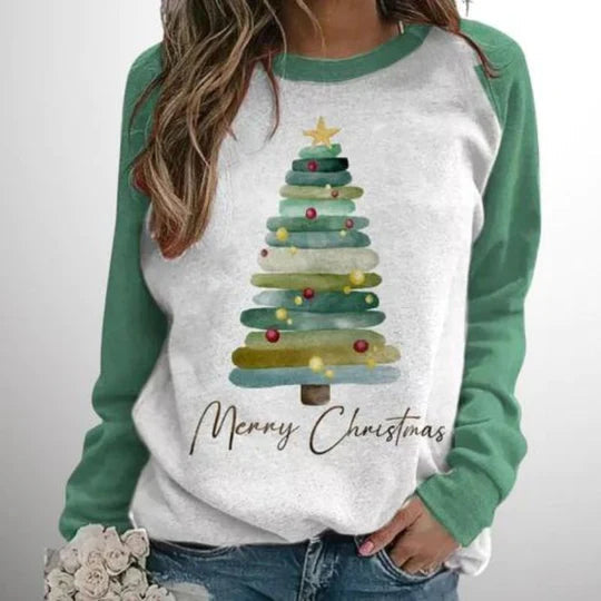 Modischer und bequemer Weihnachtspullover für Damen