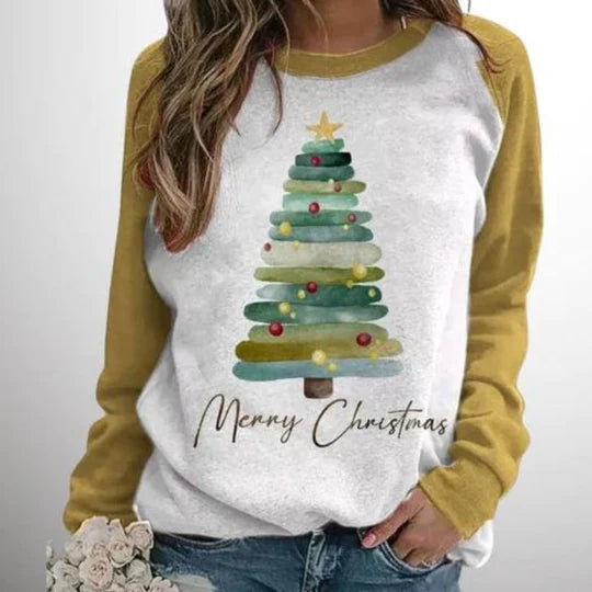 Modischer und bequemer Weihnachtspullover für Damen