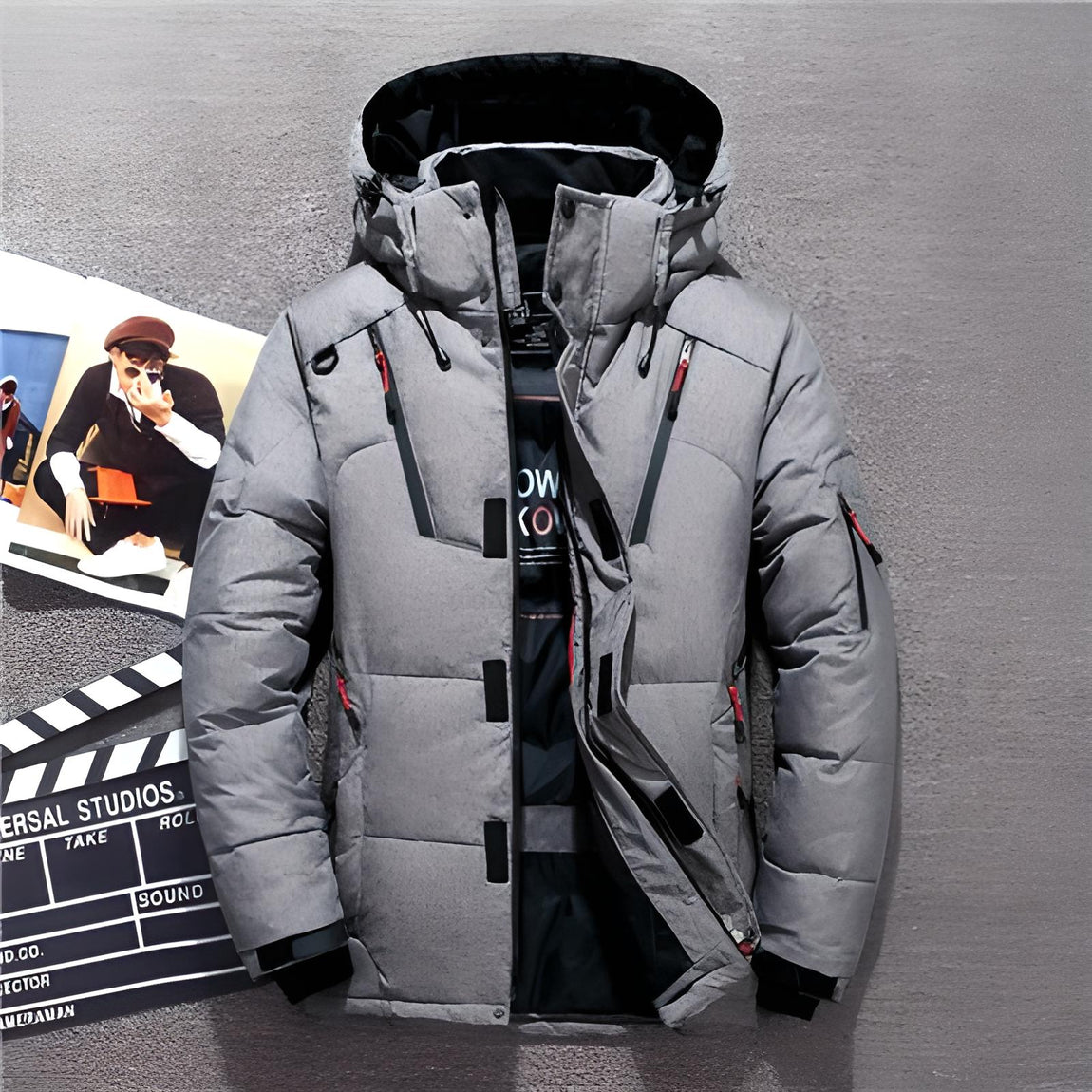 Stylische warme Winterjacke für Herren für kalte Tage