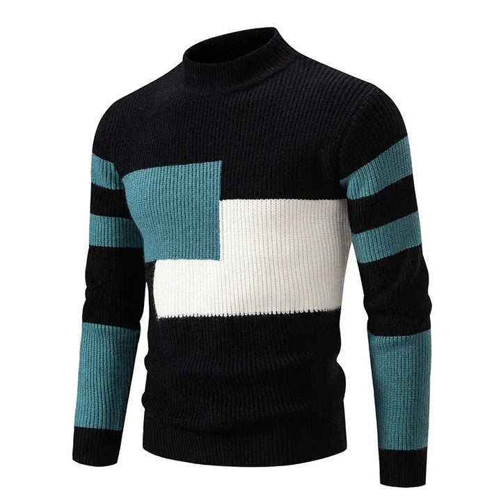 Herren Herbstpullover mit Farbintensivem Entwurf – Stilvoll und Bequem