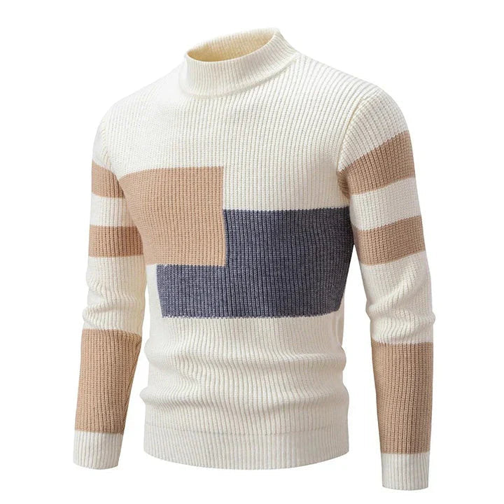 Herren Herbstpullover mit Farbintensivem Entwurf – Stilvoll und Bequem
