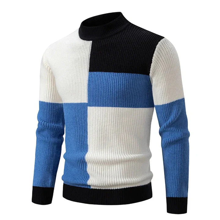 Herren Herbstpullover mit Farbintensivem Entwurf – Stilvoll und Bequem