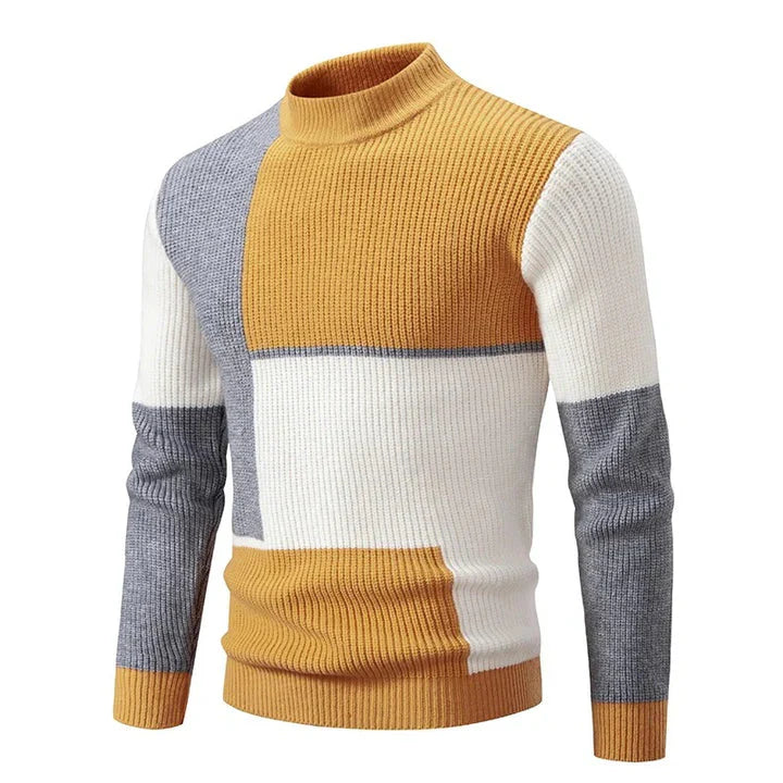 Herren Herbstpullover mit Farbintensivem Entwurf – Stilvoll und Bequem