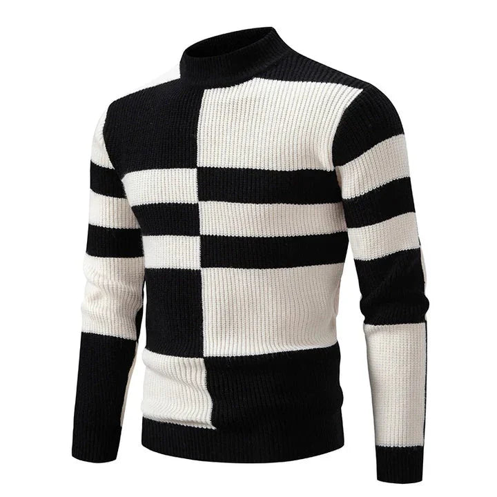 Herren Herbstpullover mit Farbintensivem Entwurf – Stilvoll und Bequem