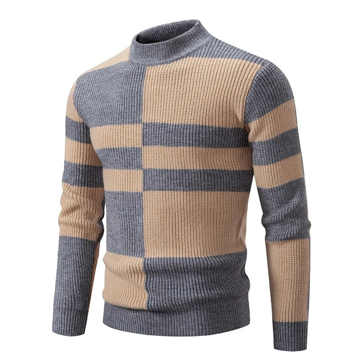 Herren Herbstpullover mit Farbintensivem Entwurf – Stilvoll und Bequem